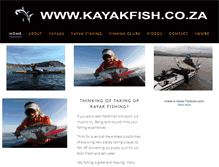 Tablet Screenshot of kayakfish.co.za